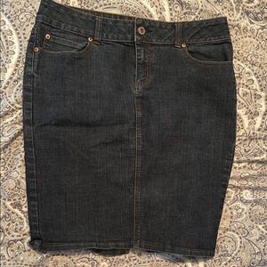 Mix It Blue Denim Skirt Knee-Length Casual